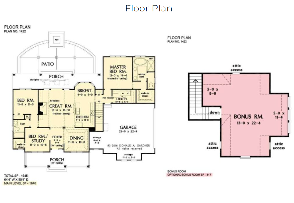 The Sawyer floor layout